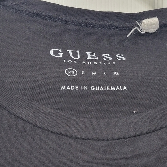 GUESS Crop Top, black white red XS - Picture 3 of 4